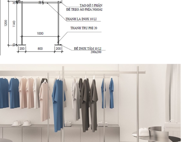 Thiết Kế Shop Thời  Trang FUNT Trần Quang Diệu Q3