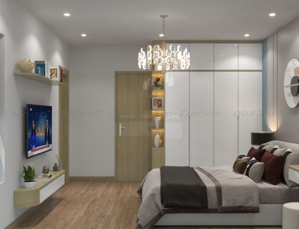 Thiết kế nội thất phòng ngủ căn hộ Celadon City
