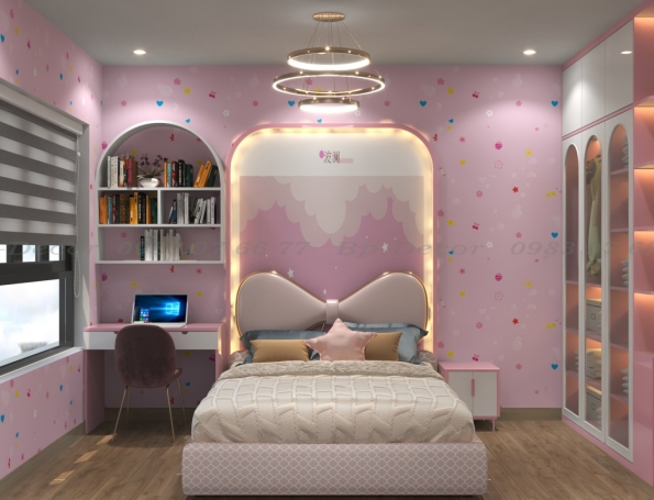 Thiết kế nội thất phòng ngủ căn hộ Celadon City