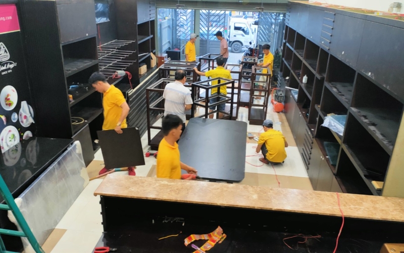 THI CÔNG SHOWROOM GỐM SỨ MINH LONG I - CN QUẢNG NAM