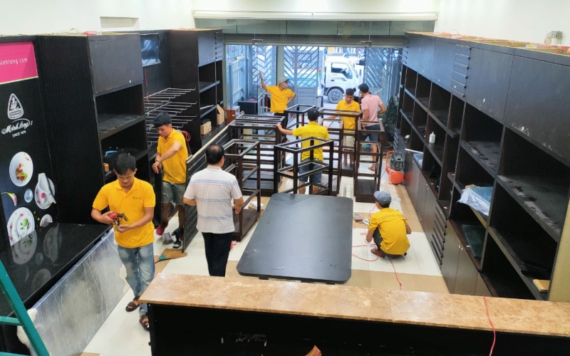 THI CÔNG SHOWROOM GỐM SỨ MINH LONG I - CN QUẢNG NAM