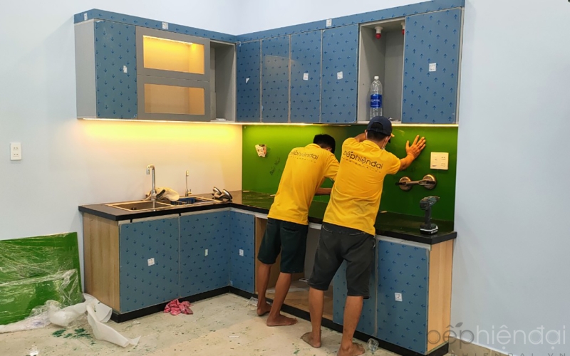 THI CÔNG BẾP NHÀ CHỊ VĂN - ĐƯỜNG 18B BÌNH TÂN