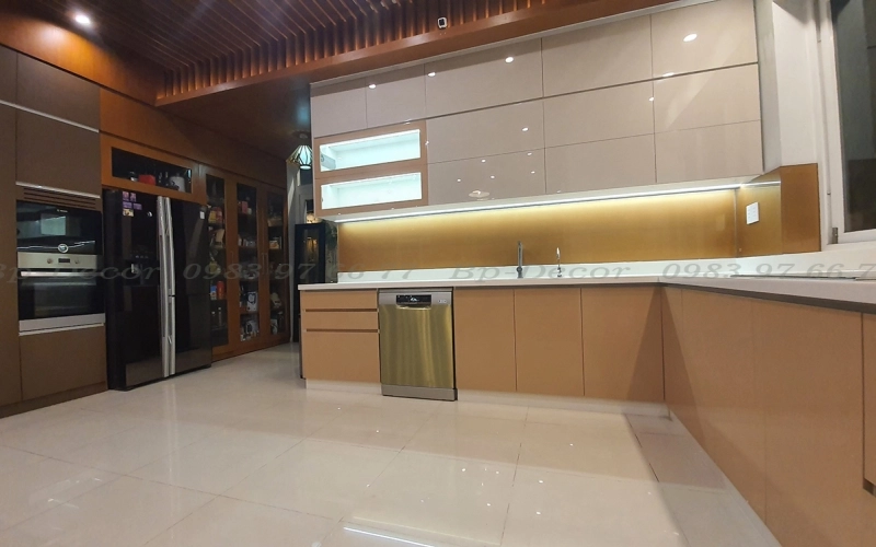 THI CÔNG BẾP BIỆT THỰ ANH QUANG - THỦ ĐỨC