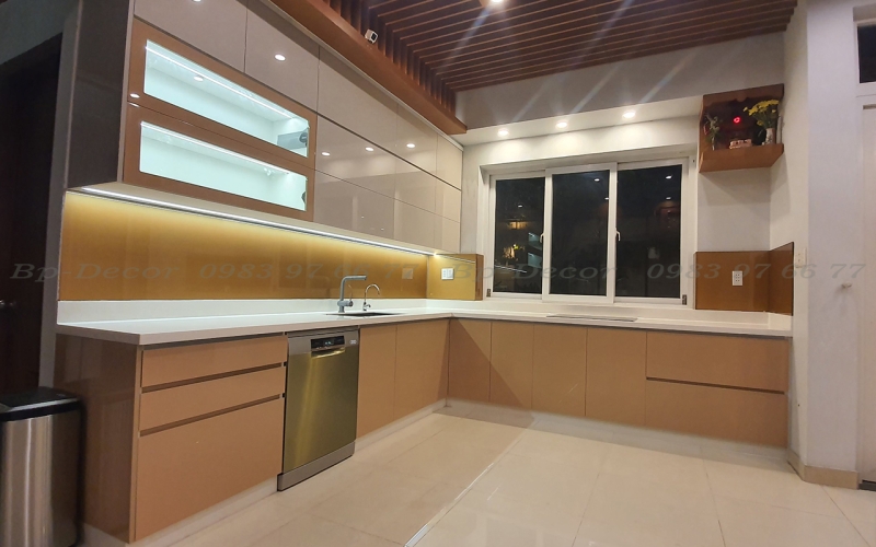 THI CÔNG BẾP BIỆT THỰ ANH QUANG - THỦ ĐỨC