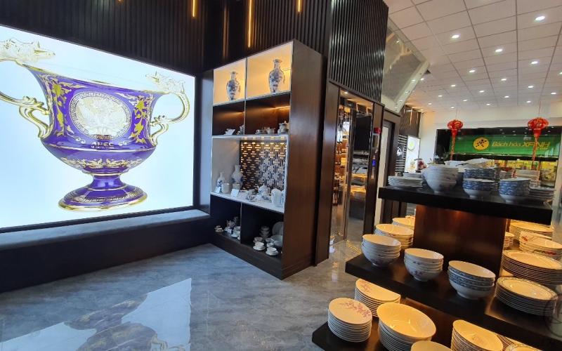 THI CÔNG SHOWROOM GỐM SỨ MINH LONG I - CN ĐẮC NÔNG