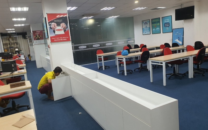 THI CÔNG VP DAICHI LIFE - 68 HỒNG HÀ TÂN BÌNH