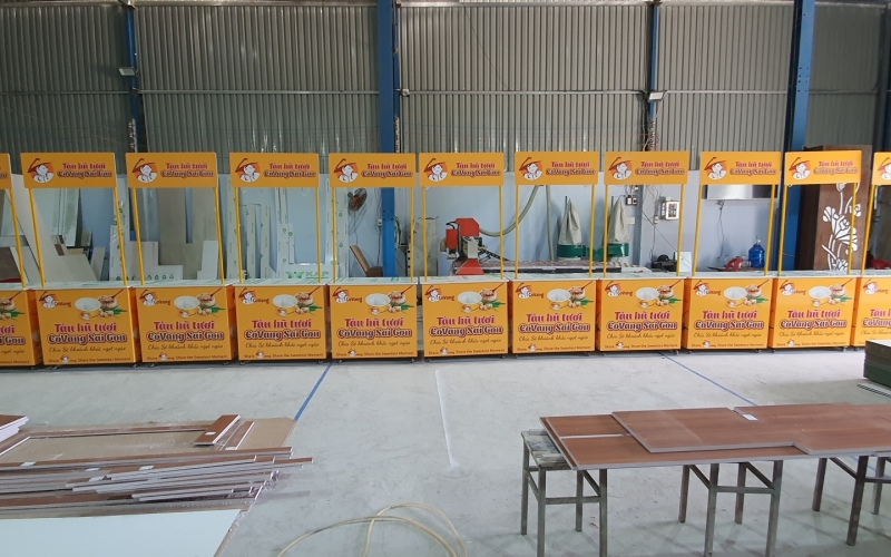 XE KỆ BÁN HÀNG LƯU ĐỘNG - TÀU HỦ COVANG SÀI GÒN