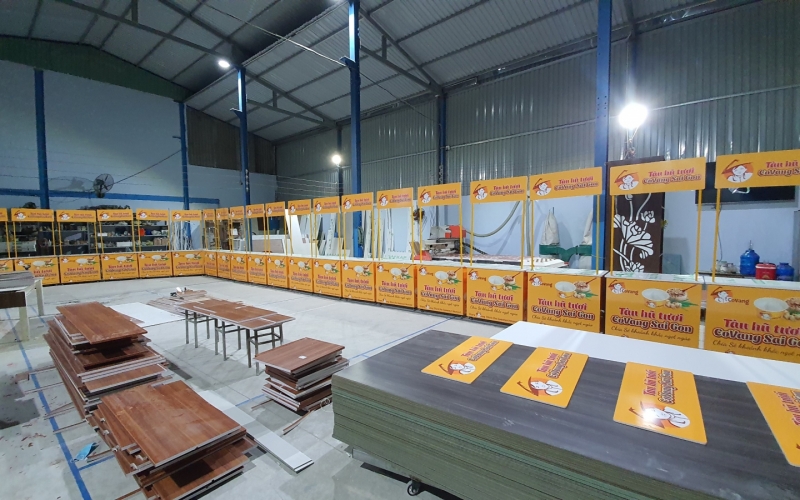 XE KỆ BÁN HÀNG LƯU ĐỘNG - TÀU HỦ COVANG SÀI GÒN