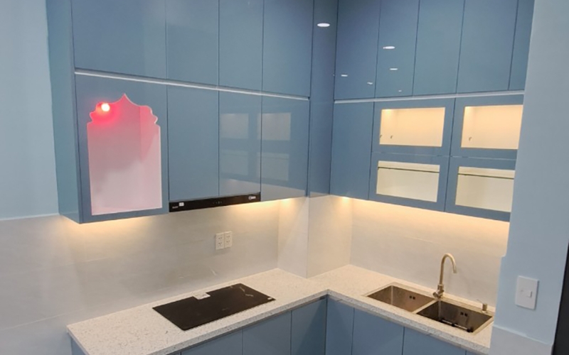 THI CÔNG BẾP NHÀ CHỊ VY - DQH GÒ VẤP