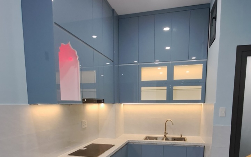 THI CÔNG BẾP NHÀ CHỊ VY - DQH GÒ VẤP