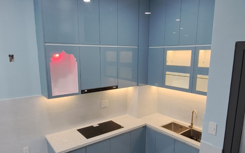 THI CÔNG BẾP NHÀ CHỊ VY - DQH GÒ VẤP