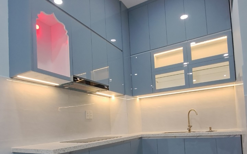 THI CÔNG BẾP NHÀ CHỊ VY - DQH GÒ VẤP