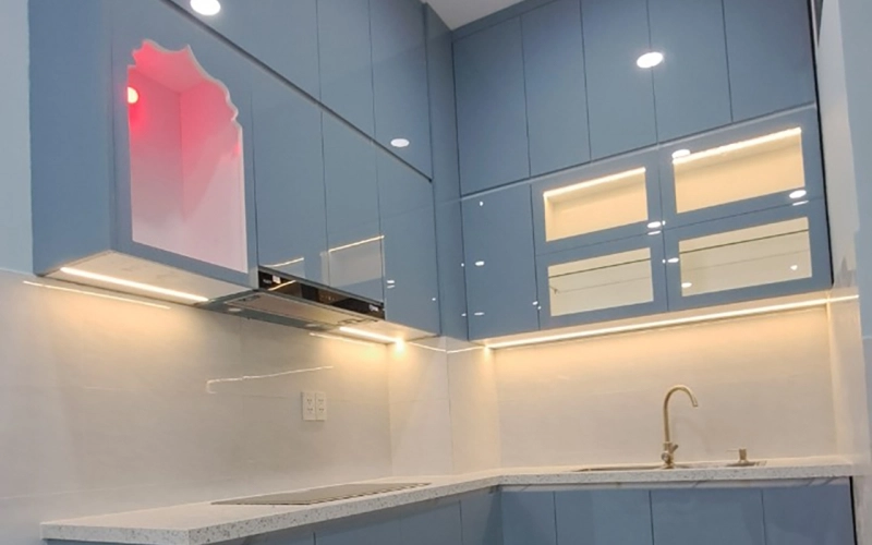 THI CÔNG BẾP NHÀ CHỊ VY - DQH GÒ VẤP