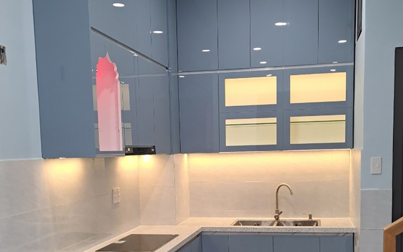 THI CÔNG BẾP NHÀ CHỊ VY - DQH GÒ VẤP