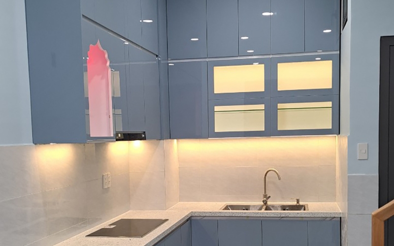 THI CÔNG BẾP NHÀ CHỊ VY - DQH GÒ VẤP