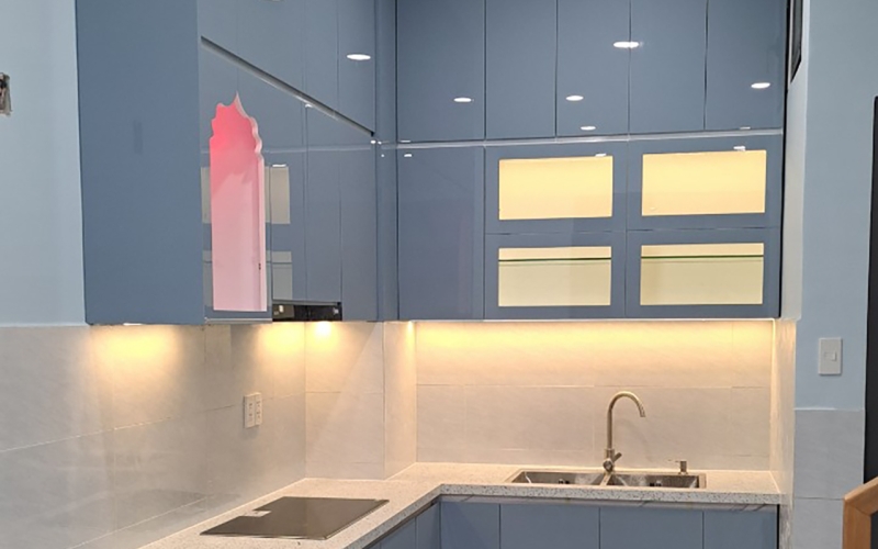 THI CÔNG BẾP NHÀ CHỊ VY - DQH GÒ VẤP