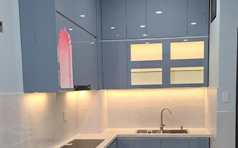 THI CÔNG BẾP NHÀ CHỊ VY - DQH GÒ VẤP