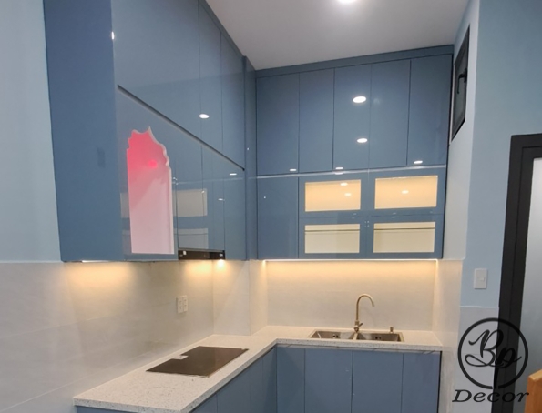 THI CÔNG BẾP NHÀ CHỊ VY - DQH GÒ VẤP